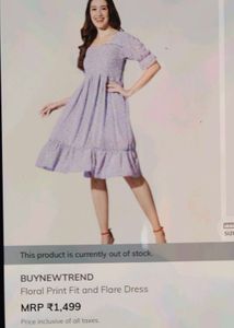 Floral Puff Sleeve Smocked Midi Dress