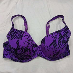 Purple💙 Snakeskin Print Bra