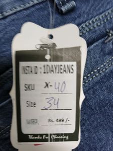 X-40 Size-34 women high waist jeans
