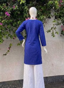 Beautiful Blue Chikankari Kurta