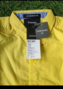 Bossini Yellow Casual Shirt