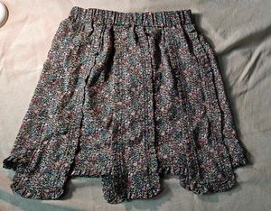 Floral Tiered Ruffle Skirt