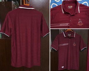 Maroon/Burgundy Cut &amp; Fit Polo T-Shirt | Men’s |