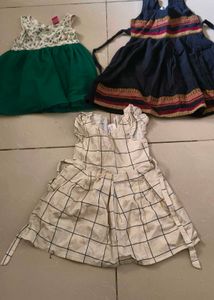 3 Cute Girls' Dress Bundle