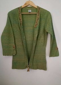 Green Ekle' Cardigan