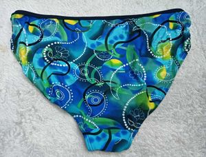 Blue Tropical Print Bikini Bottom ♥️