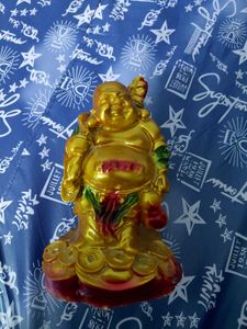 Golden Laughing Buddha Showpiece
