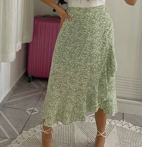 Boho Floral Print Maxi Skirt