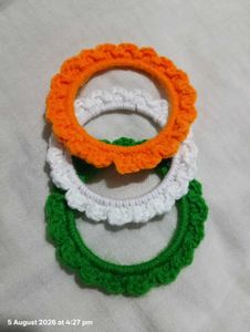 Handmade Tricolor Bangles Set