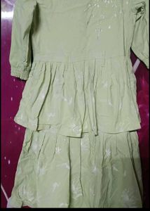 Lime green one piece dress...for girls