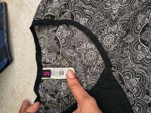 Boho Print V-Neck Top