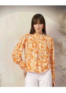 Vintage Floral Print top