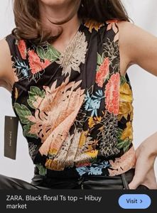 Vibrant Floral Print Top