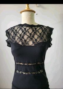 Elegant Black Lace Dress