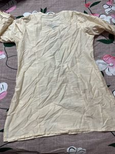 Cream classy kurta