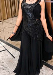 Stunning Black party wear dress for girls,  3 piec