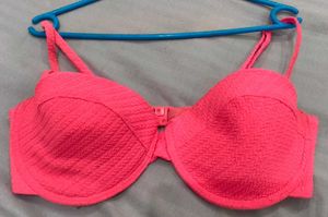 Bright Rose Pink Bikini Top