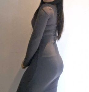 Bodycon  Long Sleeve Midi Dress