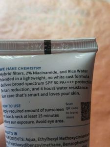 Plum Rice Water &amp; Niacinamide Hybrid Sunscreen SPF