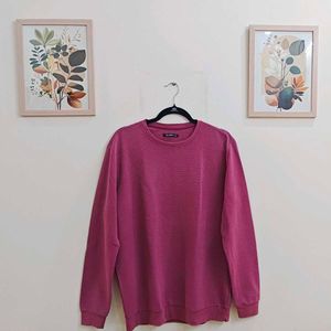 Zudio Pink Full Sleeve Pullover | Size XL