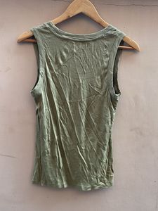 Green Sleeveless Tank Top