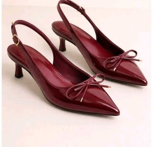 new with tags Elegant Burgundy Slingback Heels