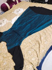 Stylish Black &amp; Teal Kurta