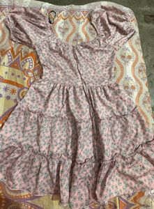 Cute Floral Print Mini Dress