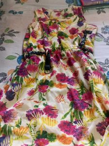 Floral Print Sleeveless Mini Dress