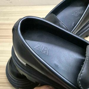 Zara Chunky Black Loafers.