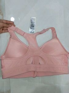 Pink Chain Sports Bra - 'Won't Stop'