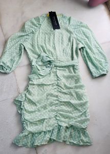 Tokyo Talkies Mint Green Mini Dress