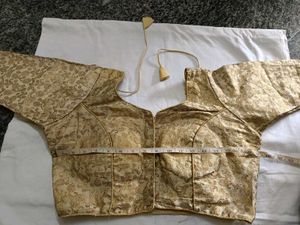 Elegant Gold Brocade Blouse never Used