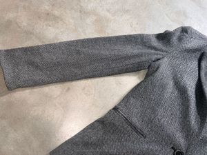 Mango suit blazer in a grey herringbone pattern wi