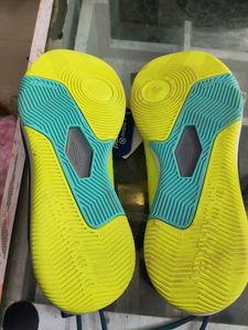 Bright Yellow Running Shoes