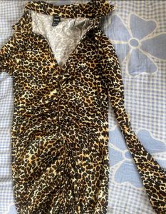 Animal Print Mini Dress