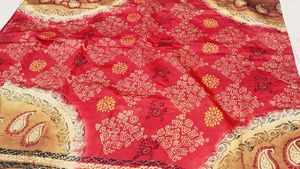 Aari work Pure Silk saree.