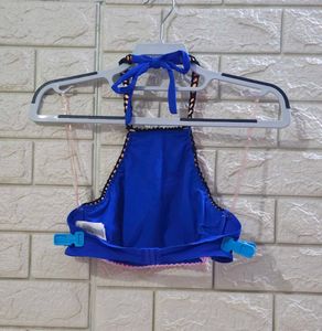 Atmosphere Blue Halterneck Bikini Top