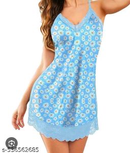 Daisy Print Slip Nighty With Penty