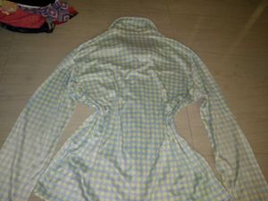 Gingham Pajama Top