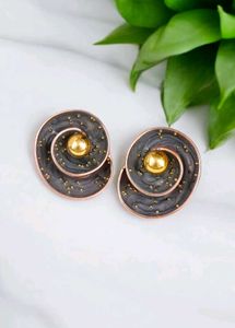 Unique Spiral Statement Earrings