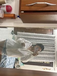 White oversized shirt