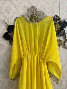 Vibrant Yellow Ethnic Gown