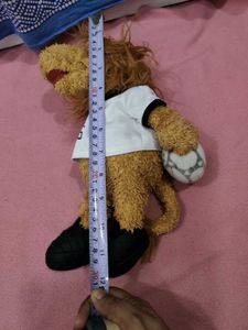 Collectible Plush Lion Toy with Football