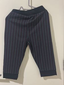 Striped black Daily Wear Capri