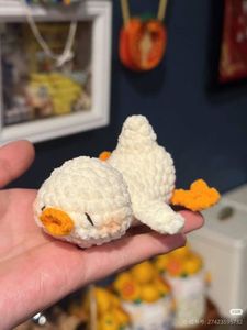 Cute Crochet Duck Figurine