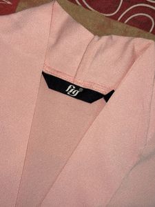 Pale Pink V-Neck Top
