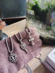offer combo Gothic Cross &amp; Heart Necklaces