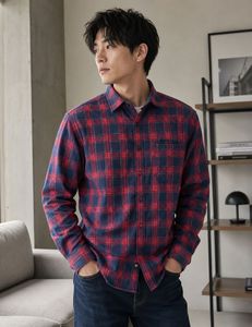 Killer Men's Plaid Cotton Shirt