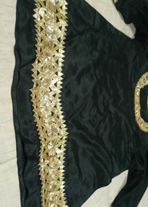 Luxury Satin Lehenga with Heavy Gota Patti Work